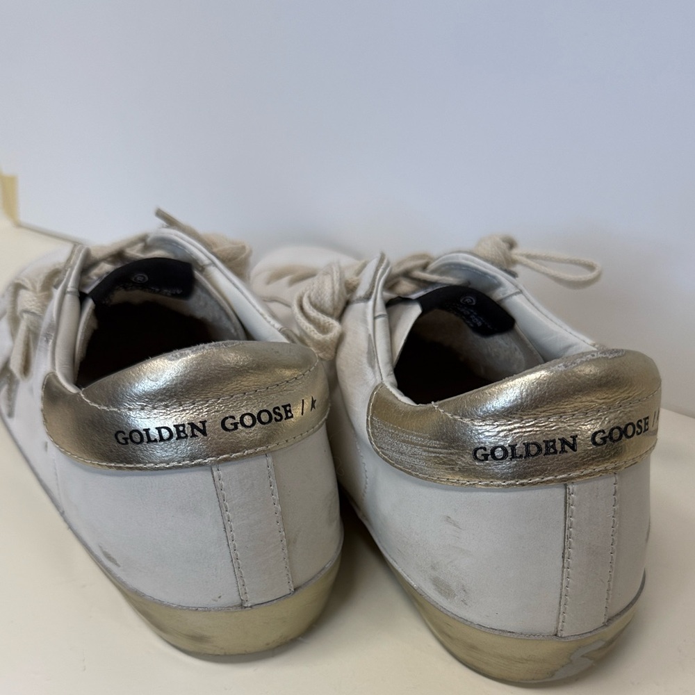 Women's Golden Goose Super-Star sneakers white / gold, size 40, excellent condit - Picture 11 of 16